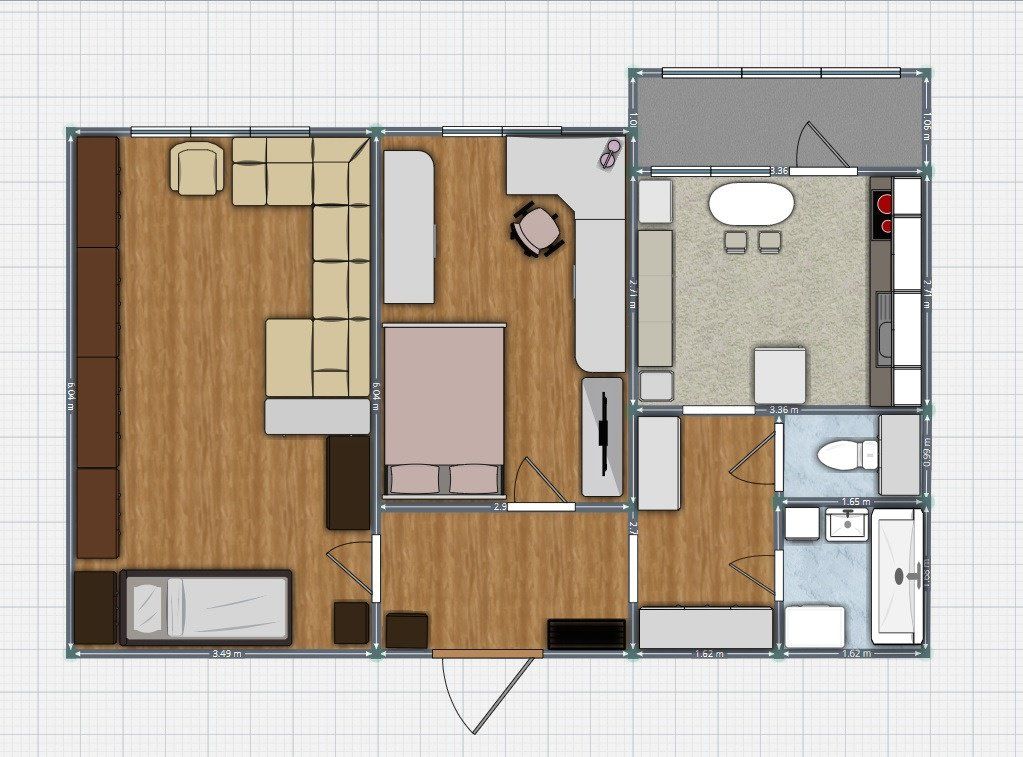Дизайн 2 Комнатной Квартиры П 3