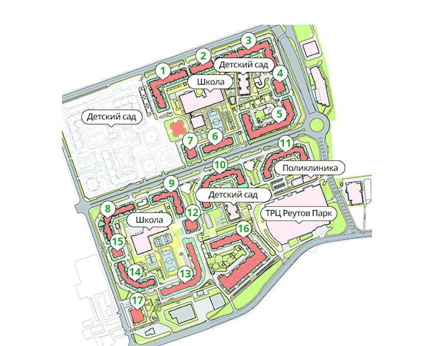План реутов. Новокосино 2 16 корпус планировки. Новокосино 2 генплан. План 16 корпуса Новокосино 2. Жилой комплекс: Новокосино-2 планировка.
