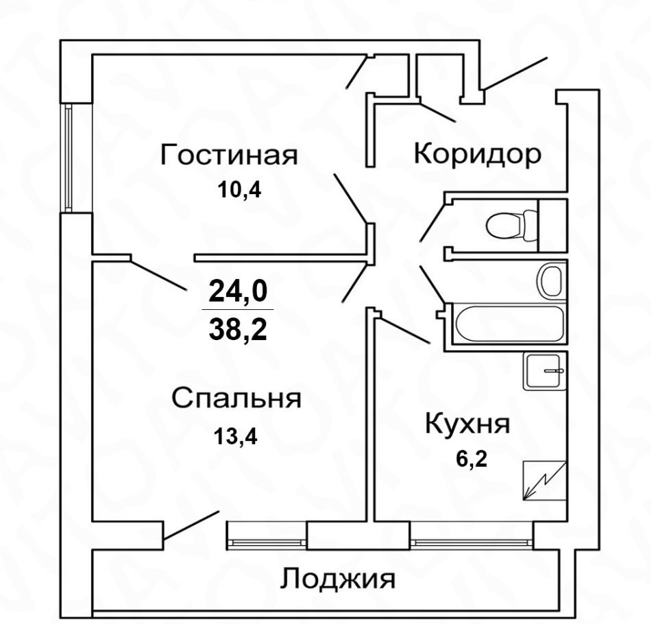 Планировки советских квартир 2 комнаты