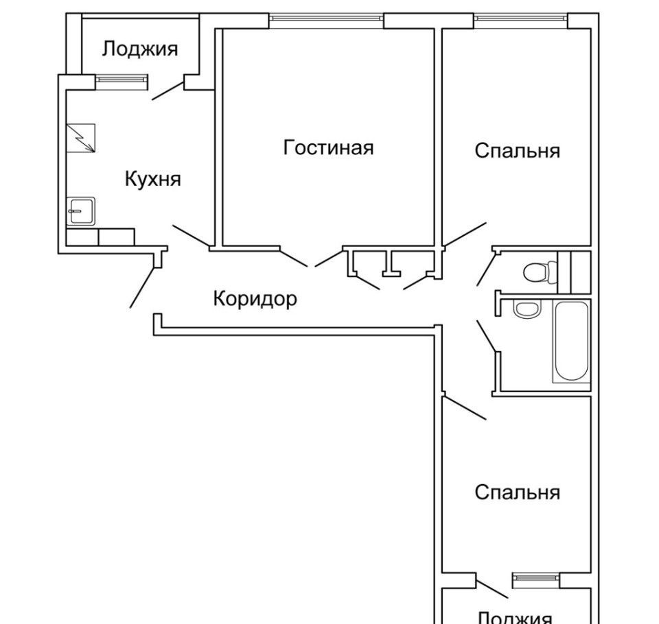 П30 планировка трехкомнатной квартиры