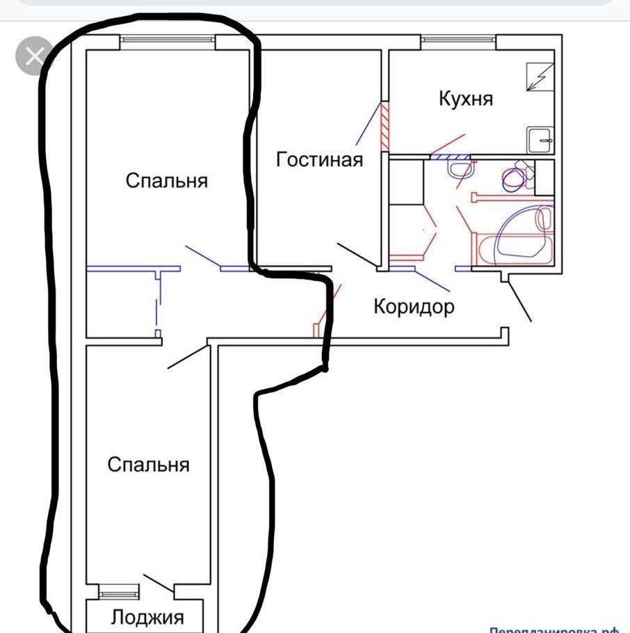 Комната метро домодедово. В трёхкомнатной квартире сдаются 2 комнаты описание.