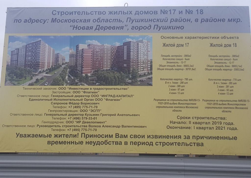 Квартиры в пушкино московской