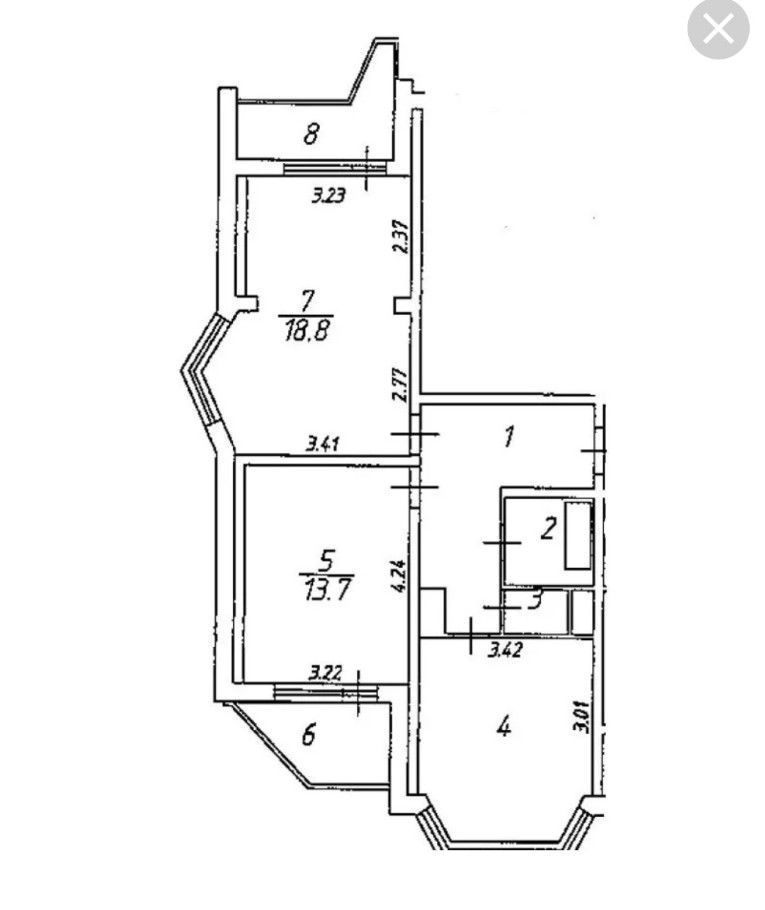 Планировка квартир 44т